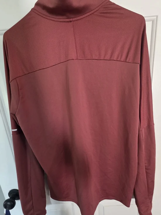Nike Unisex Maroon Dri-FIT Half-Zip Pullover Jacket - Picture 2 of 3
